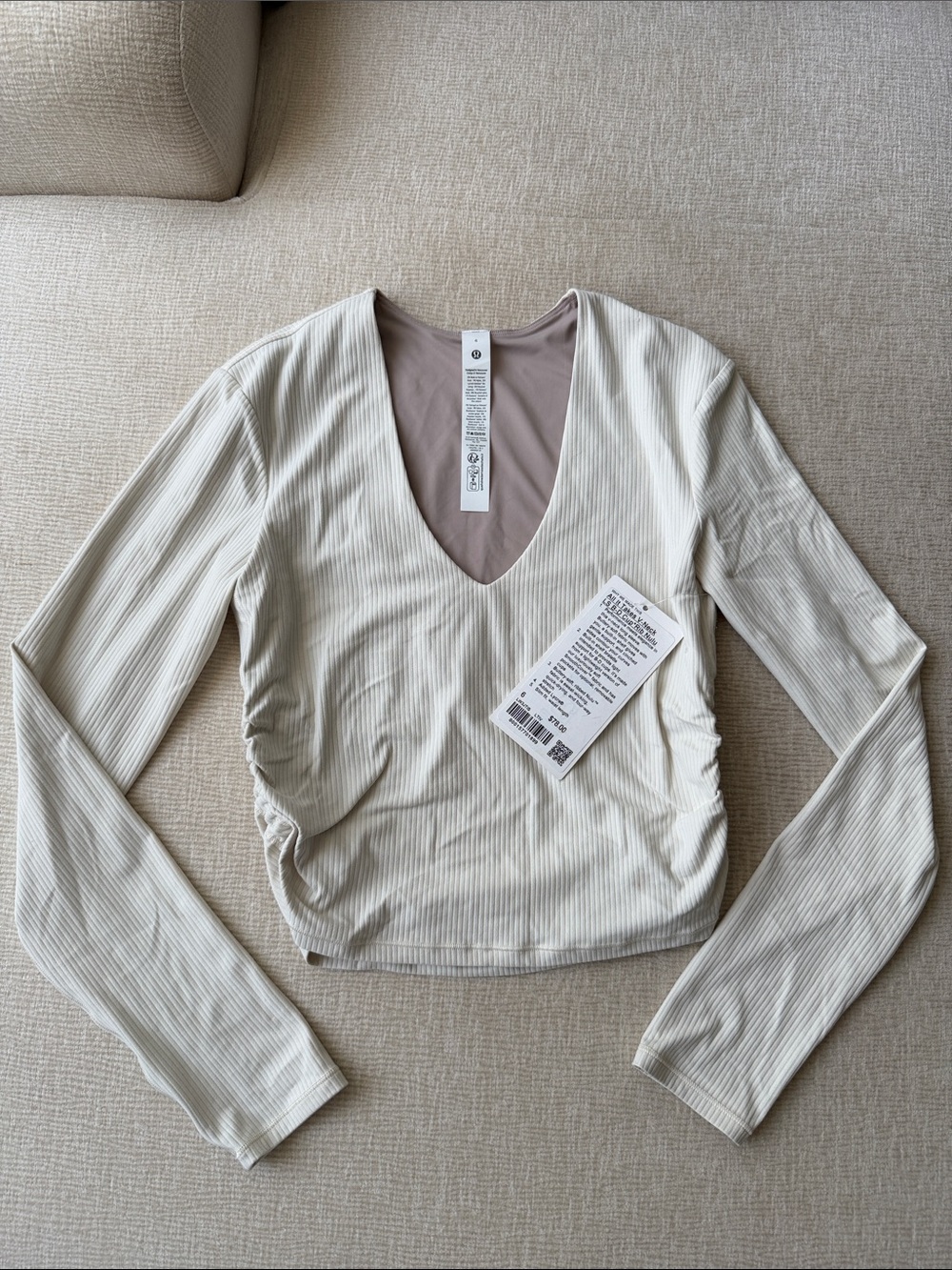 lululemon athletica All It Takes Ribbed V-Neck Long Sleeve NULU